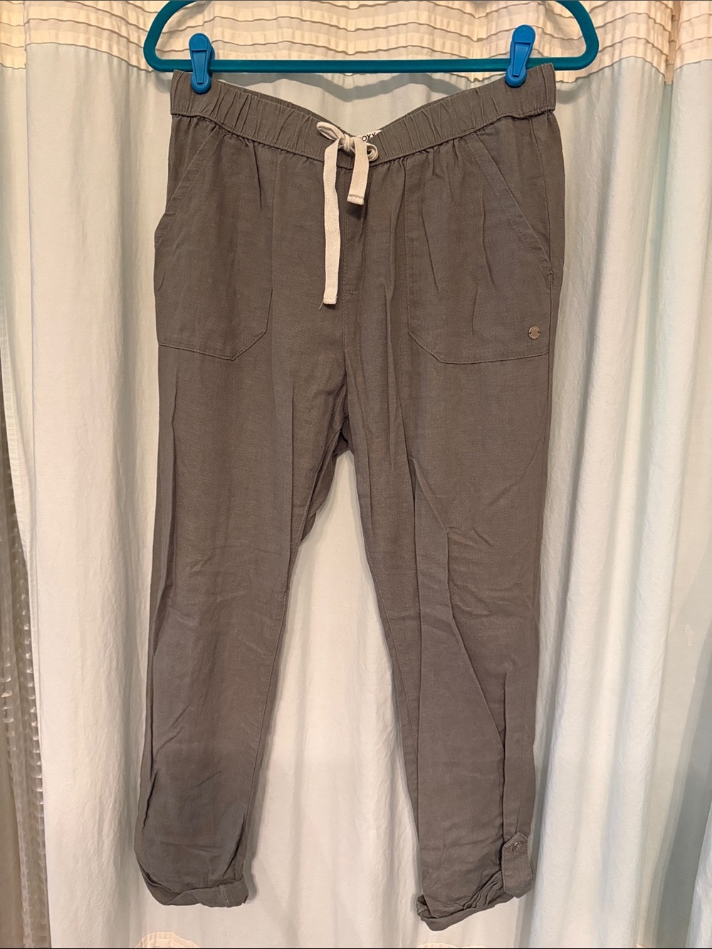 Women's Casual Drawstring Pants - Olive Green